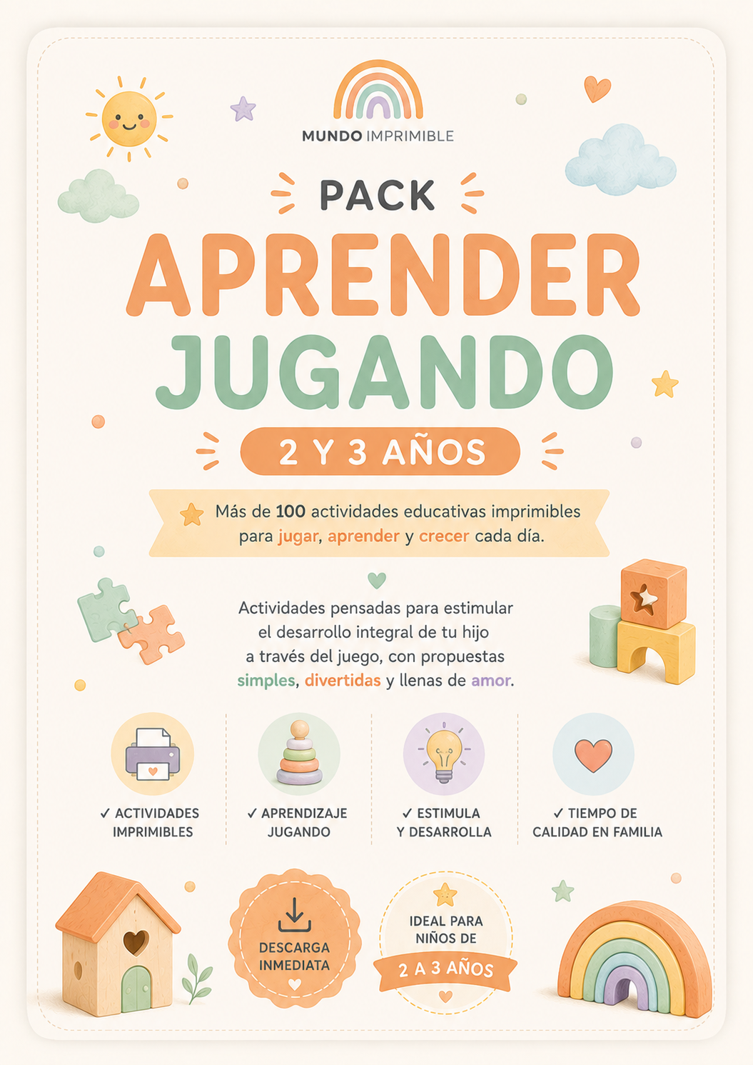 🧩Aprender Jugando ·  2 y 3 años