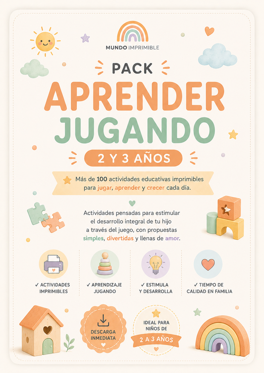 🧩Aprender Jugando ·  2 y 3 años