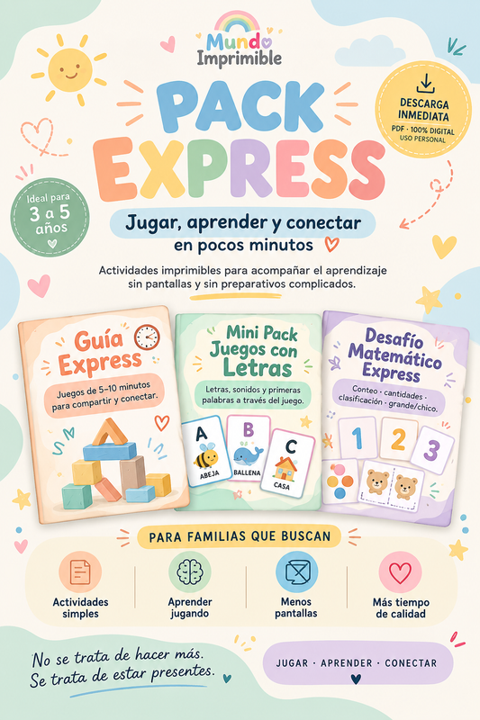 📦 Pack Express · Jugar y Aprender en Minutos
